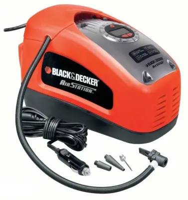 Črni+decker kompresor / kompresor Mini 12V / 230V 11Bar