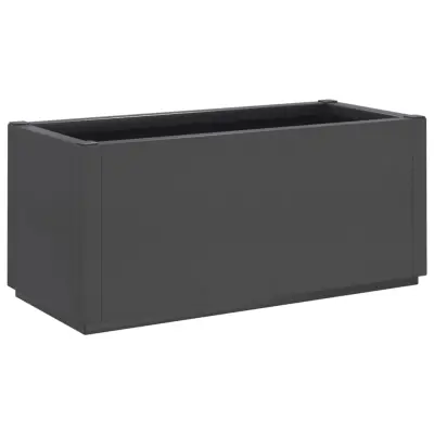 vidaXL Vrtno cvetlično korito temno sivo 80x36x35 cm PP