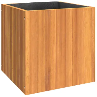 vidaXL Vrtno cvetlično korito 45x45x45 cm trden akacijev les