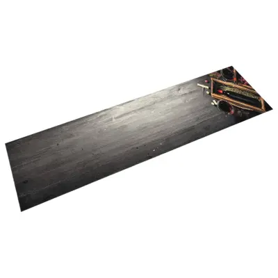 vidaXL Kuhinjska preproga pralna steklenica vina 60x300 cm žamet