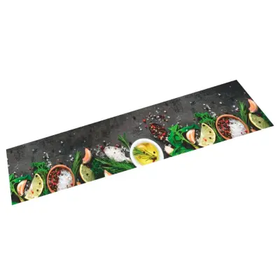 vidaXL Kuhinjska preproga pralna začimbe 60x300 cm žamet
