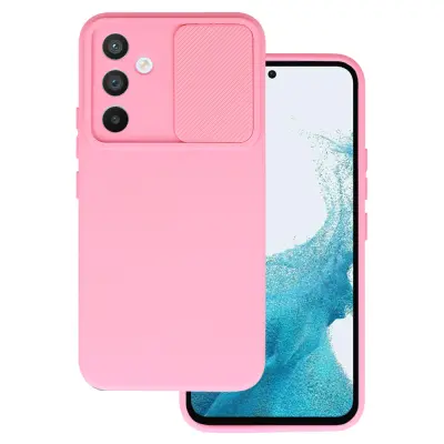 Onasi Lens Cover silikonski ovitek zaščita za Samsung Galaxy A15 5G - roza