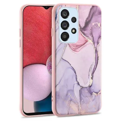 Silikonski ovitek Marmor za Samsung Galaxy A25 - roza