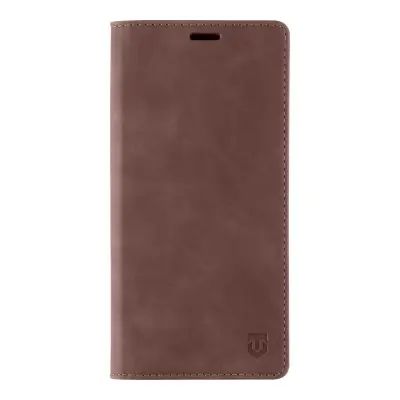Tactical Velvet usnjena preklopna torbica za Samsung Galaxy A25 - rjava