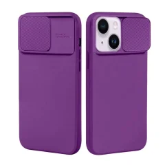 Onasi Lens Cover silikonski ovitek zaščita za iPhone 7 / 8 / SE 2020 - vijola