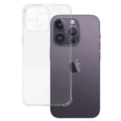 Silikonski ovitek ANTISHOCK za iPhone 15 Pro Max - prozoren
