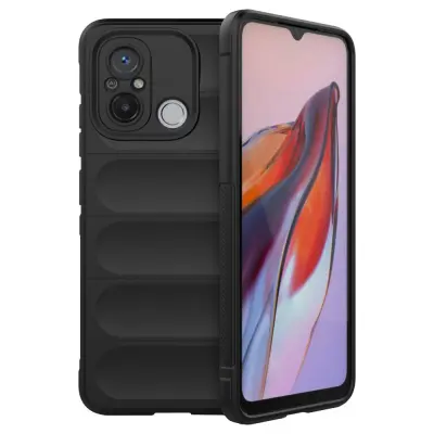 Wave silikonski ovitek za Realme C35 - črn