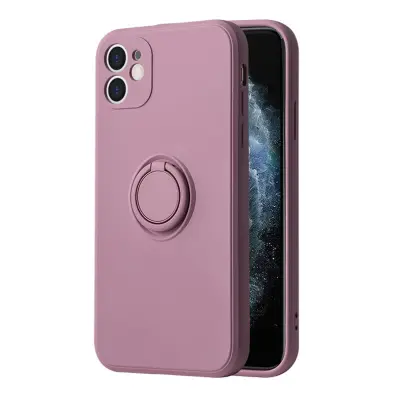 Silikonski ovitek Liquid Ring za Xiaomi Redmi 10 4G - vijola