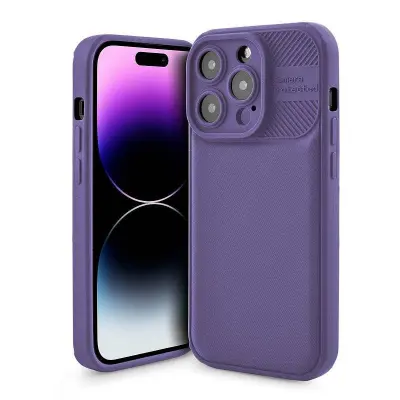Silikonski ovitek za Xiaomi Redmi 12C - mat carbon vijola
