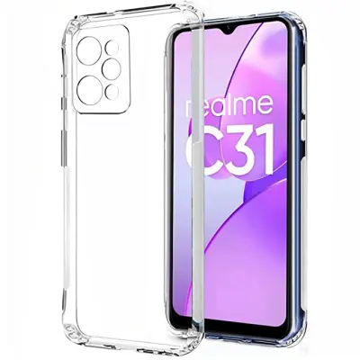 Silikonski ovitek ANTISHOCK za Realme C35 - prozoren