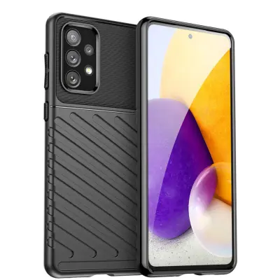 Silikonski ovitek Thunder Armor za Samsung Galaxy A54 - črn