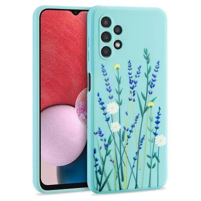 Liquid silikonski ovitek Pomlad za Samsung Galaxy A34 - moder