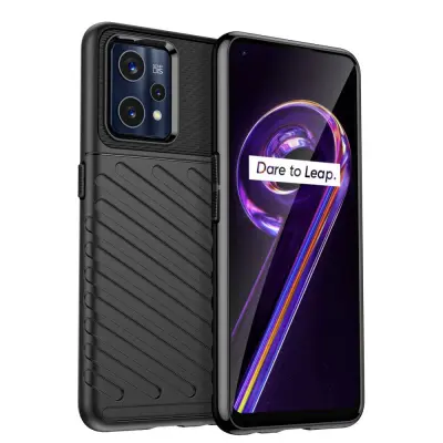 Silikonski ovitek Thunder Armor za Realme 9 Pro - črn