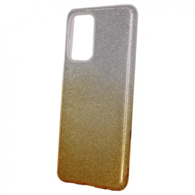 Silikonski ovitek z bleščicami Bling 2v1 za Samsung Galaxy A33 5G A336 - srebrno zlat