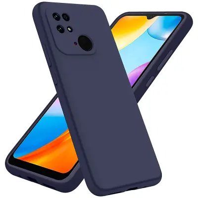 Silikonski ovitek za Xiaomi Redmi 10C - mat moder