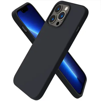 Silikonski ovitek za iPhone 14 Pro - mat črn