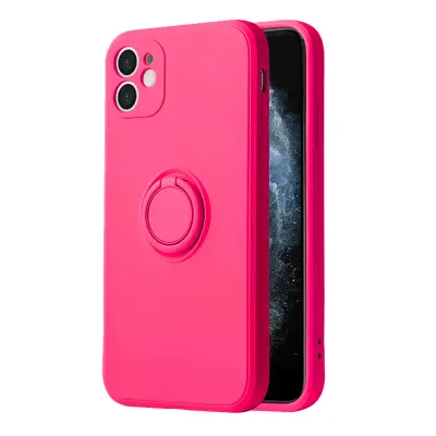 Silikonski ovitek Liquid Ring za Samsung Galaxy S22 Plus 5G - pink