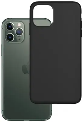 Silikonski ovitek za iPhone 13 Pro Max - mat črn