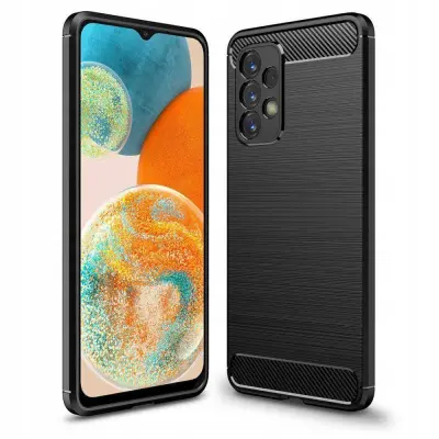 Silikonski ovitek za Samsung Galaxy A23 - mat carbon črn
