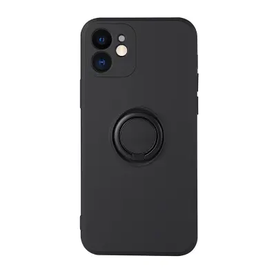 Silikonski ovitek Liquid Ring za Realme C11 - črn
