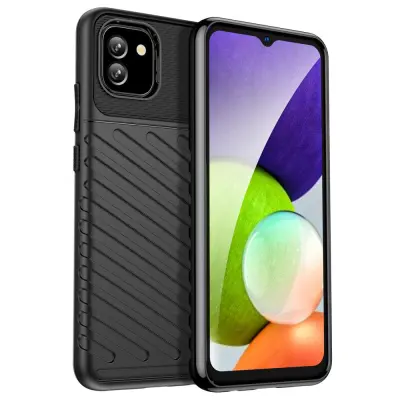Silikonski ovitek Thunder Armor za Samsung Galaxy A03 LTE A035 - črn