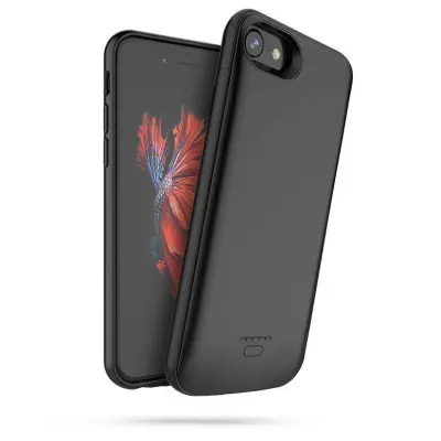 Silikonski ovitek Tech Power za iPhone 6 / 6s / 7 / 8 / SE 2020 z baterijo 3200 mAh - črn