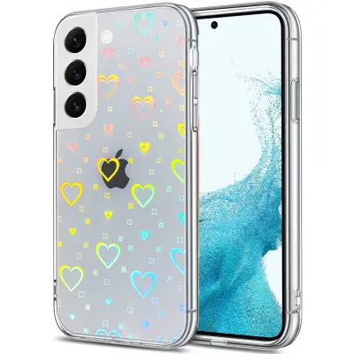 Clear Case silikonski ovitek Hologram za Xiaomi Redmi Note 11 4G / Redmi Note 11s 4G - prozoren s srčki
