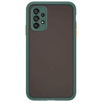Silikonski ovitek s trdim zadnjim delom za Samsung Galaxy A13 LTE A135 - zelen