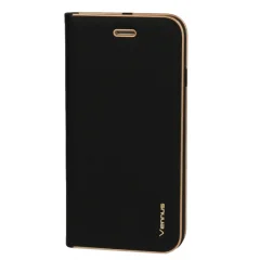 Havana Premium preklopna torbica Samsung Galaxy A53 - črna z zlatim robom