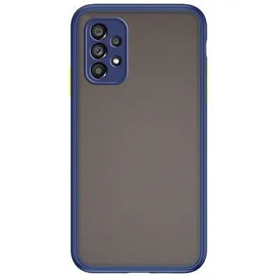 Silikonski ovitek s trdim zadnjim delom za Samsung Galaxy A23 - moder