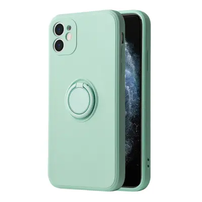 Silikonski ovitek Liquid Ring za Xiaomi Redmi 9C - mint