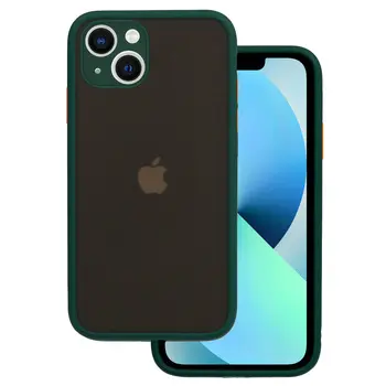 Silikonski ovitek s trdim zadnjim delom za Samsung Galaxy A13 LTE A135 - zelen