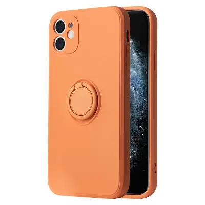 Silikonski ovitek Liquid Ring za Samsung Galaxy A13 LTE A135 - oranžen
