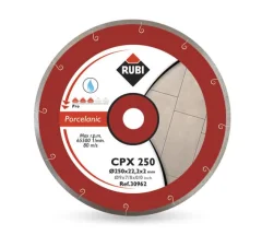 Rubi CPX 250 x 25,4 mm Pro Diamond Disc, za porcelana