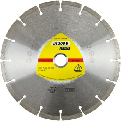 Klingspor Diamond Diamond Diamond 230mm x 2,3 mm x 22,2 mm DT300U, beton