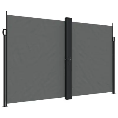 vidaXL Zložljiva stranska tenda antracitna 200x600 cm