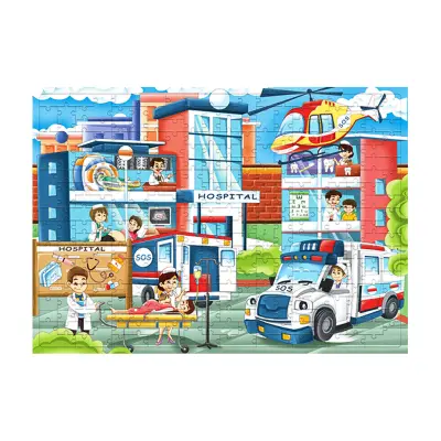 Aga4Kids Otroška sestavljanka Bolnišnica 172 kosov