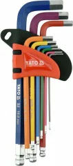 Yato Allen Keys 9 PCS. 1,5-10 mm dolga, žoga 05632