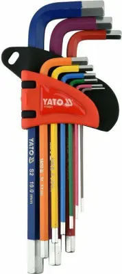 Yato Allen Keys 9 elementov (1,5-10 mm) dolga 05631