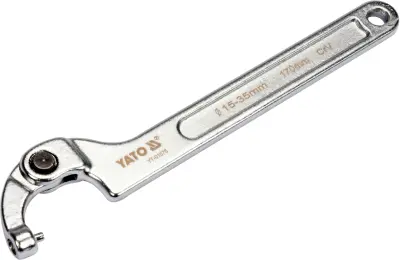 Yato Round Hook Key, zgibna 15-35 mm