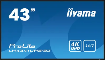 IIYAMA 43" LH4341 UHS-B2 4K 24/7 monitor