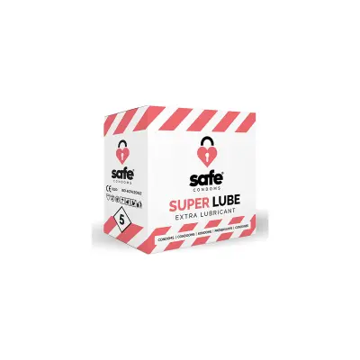 Kondomi Safe - Super Lube, 5 kos