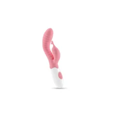 Rabbit vibrator Crushious - Gummie, svetlo roza