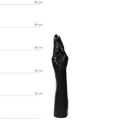 Dildo v obliki roke All Black, 39 cm