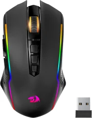Igralna miška, brezžična igralna miška, 8000 DPI, računalniška igralna miška s požarnim gumbom, programabilna ergonomska miška RGB z osvetljenim ozadjem