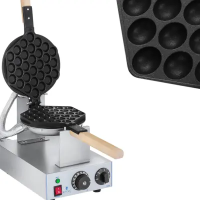 Aparat za pekač mehurčkov pekač za vaflje 1415W Royal Catering RCWM-1400-B
