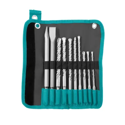10-delni set udarnih svedrov in dlet SDS plus (TACSD19101)