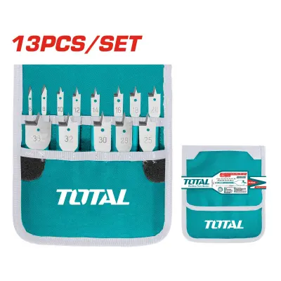 13-delni set ploščatih svedrov za les 1/4" / 152mm / IND (TACSD70131)