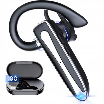 Aku. Bluetooth 5.1 brezžična avto slušalka 10m + power bank 500mAh