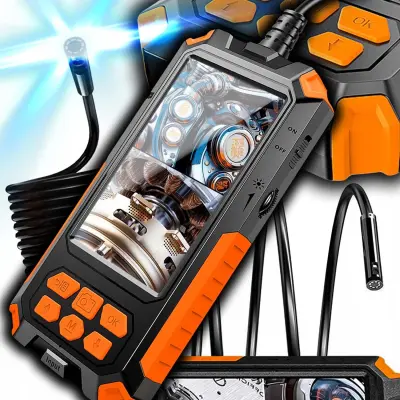 LCD LED dvojna QUAD HD endoskopska inšpekcijska kamera z monitorjem 5m